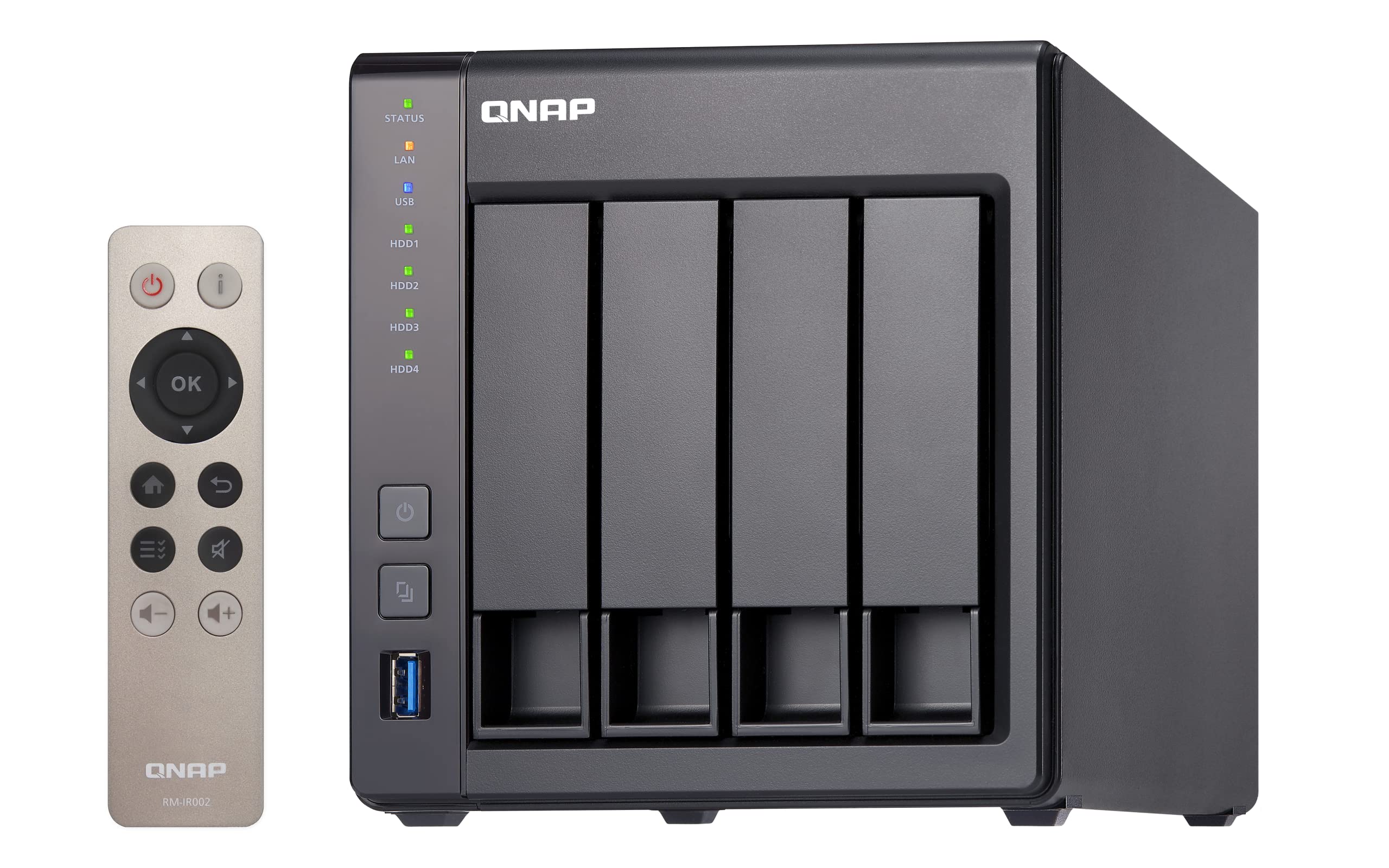 QNAP 4-Bay NAS TS-451+ Quad-core Intel Celeron J1900 2GB RAM with